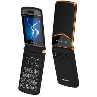  Мобильный телефон MAXVI E11ds Black-Gold 