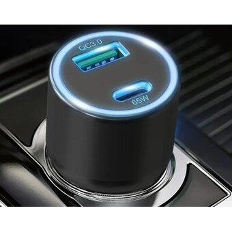  АЗУ Wiiix UCC-7-2-10, USB + USB type-C, 18Вт, 3.25A черный 