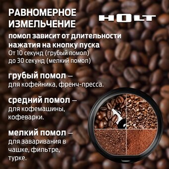  Кофемолка Holt HT-CGR-008 