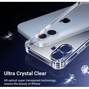  Чехол UGREEN CA102 (45914) Bright Cushion Protective Case for iPhone 16 Plus 6.7-inch Clear 