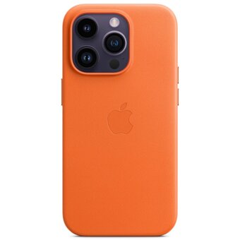  Чехол Apple MPPL3FE/A IPhone 14 Pro Leather Case with MagSafe Orange 