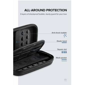  Органайзер UGREEN LP128 (50274) Hard Disk & Accessory Multi-functional Storage Bag Large Size Black 
