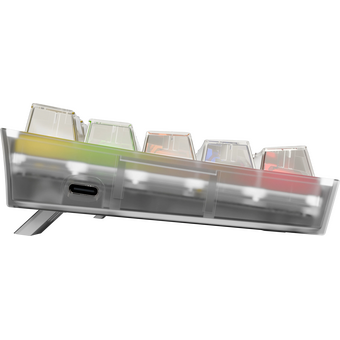  Клавиатура REDRAGON Fizz RU RGB прозрачный белый, механическая (71736) 