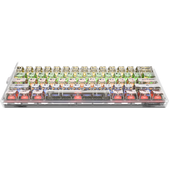  Клавиатура REDRAGON Fizz RU RGB прозрачный белый, механическая (71736) 