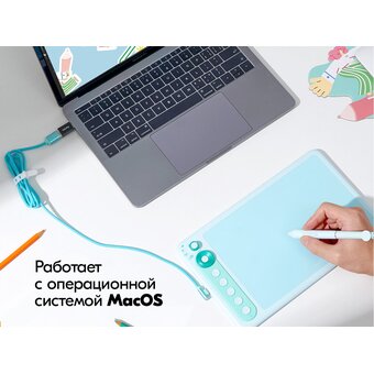  Графический планшет PARBLO Intangbo X7 А5 зеленый 