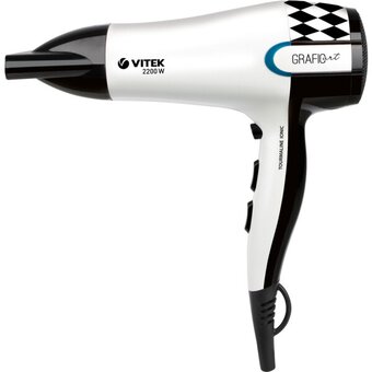  Фен VITEK VT-2299 W белый и черный 2200Вт 