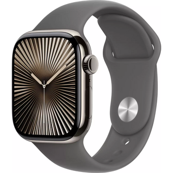  Smart-часы Apple Watch Series 10 A3001 MWXE3ZP/A 42мм OLED размер браслета 150-200мм титан/серый 