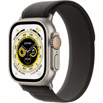  Smart-часы Apple Watch 8 Ultra MQF43LL/A GPS+Cellular, 49mm Titanium Case with Black/Gray Trial Loop S/M 