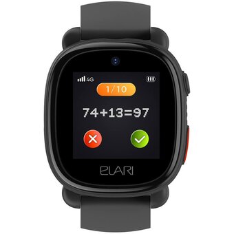  Smart-часы ELARI KidPhone 4G Lite 1.3" (KP-4G-L-BLK) черный/черный 