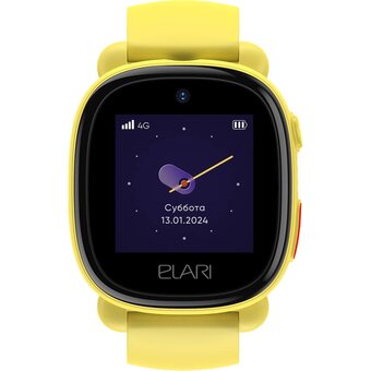  Smart-часы ELARI KidPhone 4G Lite (KP-4G-L-YEL) 1.3" желтый/желтый 