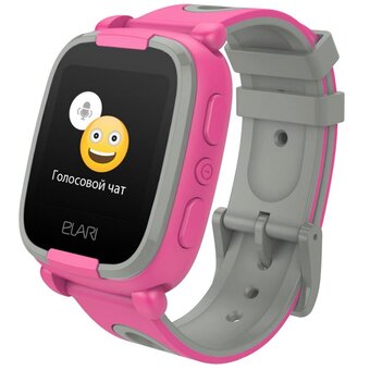  Smart-часы ELARI KidPhone 2 KP2-VIT-GRY 1.44" розовый/черный 