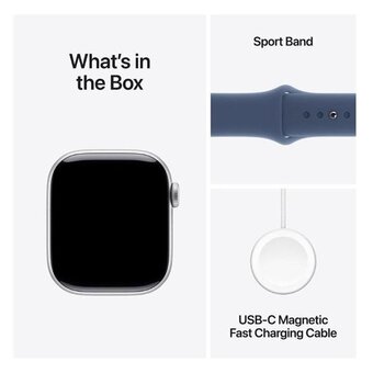  Smart-часы Apple Watch Series 10 A2999 MWWM3LW/A 46мм синий/серебристый 