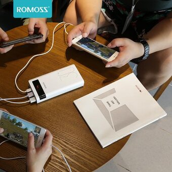  Внешний аккумулятор Romoss Sense 8P+, 30000мAч белый 