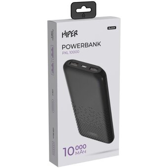 Внешний аккумулятор HIPER PXL 10000 10000мАч чёрный 