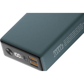  Внешний АКБ OLMIO QX-20 20000mAh 22.5W темно-зеленый 