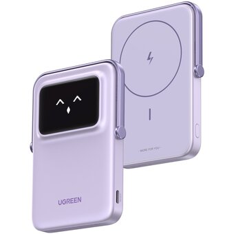  Внешний аккумулятор UGREEN PB571 (35606) 5000mAh Magnetic Wireless Power Bank Purple 