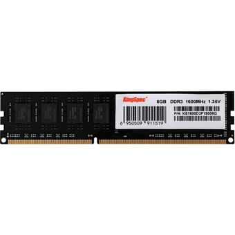  ОЗУ KingSpec KS1600D3P15008G DDR3 DIMM 8GB 1600MHz CL11 1x8GB 1.5V 240-pin 