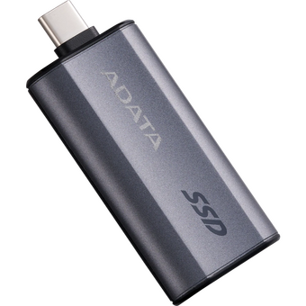  SSD A-DATA SC750 (SC750-1000G-CCBK), External, 1TB USB 3.2 Gen 2 Type-C, R/W -1050/1000 MB/s серый 