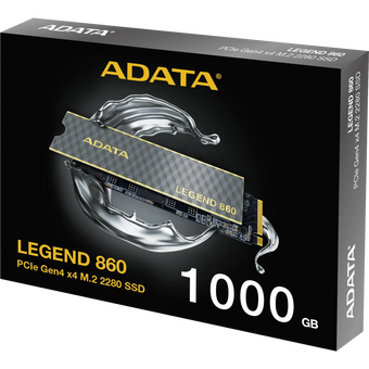  SSD A-DATA Legend 860 (SLEG-860-1000GCS) 1.0TB M.2 (PCI-E 4.0 x4, up to 6000/4000Mbs, 3D NAND, 320TBW, NVMe 1.4, 22x80mm) 
