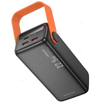  Аккумулятор внешний резервный BOROFONE BJ66 Magnifico 22.5W+PD20W fully compatible power bank 40000mAh черный 