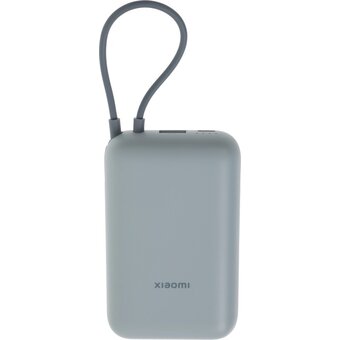  Внешний аккумулятор Xiaomi BHR9073GL 10000mAh встроенный кабель GL P15ZM Ледяной синий 