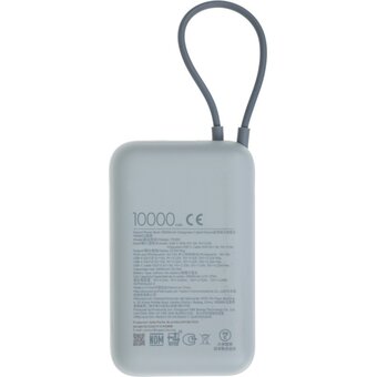  Внешний аккумулятор Xiaomi BHR9073GL 10000mAh встроенный кабель GL P15ZM Ледяной синий 
