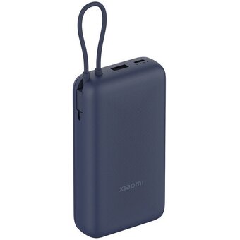  Внешний аккумулятор Xiaomi BHR8975GL 33W 20000mAh встроенный кабель GL PB2030MI синий 