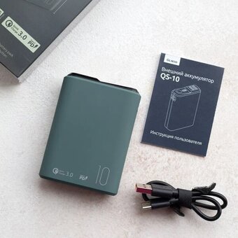  Внешний АКБ OLMIO QS-10 10000mAh 22.5W мурена 