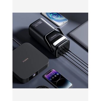  Мобильный аккумулятор Romoss PMT75 75000mAh 280W 5A черный 