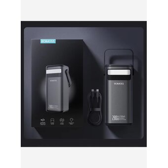  Мобильный аккумулятор Romoss PMT75 75000mAh 280W 5A черный 