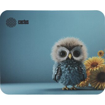  Коврик для мыши Cactus CS-MPC-P07XS Owl blue 220x180x2мм 