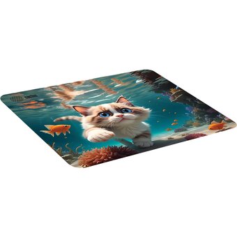  Коврик для мыши Cactus CS-MPC-D15M Fish Cat 300x250x3мм 