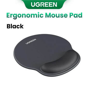  Коврик для мышей UGREEN LP668 (25245) Ergonomic Mouse Pad with Wrist Rest Black 