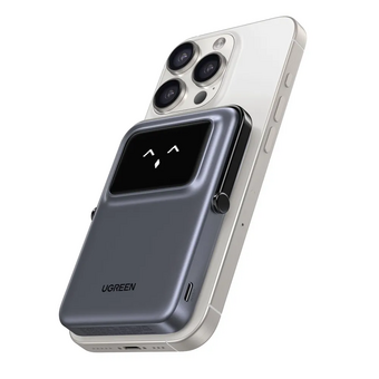  Внешний аккумулятор UGREEN PB571 (35605B) 5000mAh Magnetic Wireless Power Bank Gray 