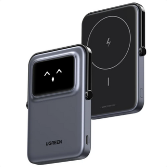  Внешний аккумулятор UGREEN PB571 (35605B) 5000mAh Magnetic Wireless Power Bank Gray 