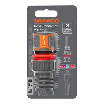  Коннектор для шланга DAEWOO DWC 2519 15-19мм 5/8” - 3/4” с аквастопом 