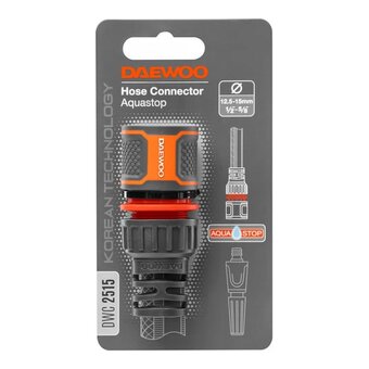 Коннектор для шланга DAEWOO DWC 2515 12.5-15мм 1/2” - 5/8” c аквастопом 