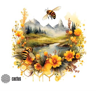  Коврик для мыши Cactus CS-MP-P09XS Honeybee 220x180x2мм 