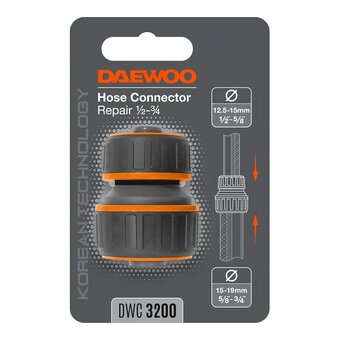  Переходник для шлангов DAEWOO DWC 3200 с 13-15мм 1/2"-5/8" на 15-19мм 5/8"-3/4" 