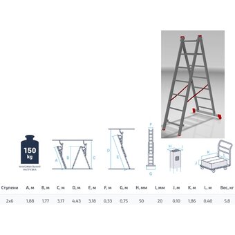  Лестница-трансформер PRO Startul ST9947-07 