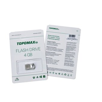  USB-флешка TOPOMAX PK-TG105 4G USB 2.0 металл нс 