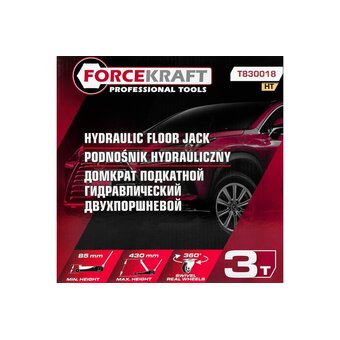  Домкрат ForceKraft FK-T830018 HT 