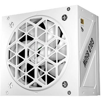  Блок питания 1STPLAYER NGDP Gold 850W White (HA-850BA4) / ATX 3.1, APFC, 80 Plus Gold, LLC+DC-DC, full Japan solid-state caps, 120mm fan, full modular 