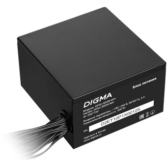  Блок питания Digma DPSU-500W-WH 80 Plus White ATX 500W (20+4pin) APFC 120mm fan 6xSATA RTL 