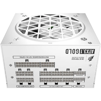  Блок питания 1STPLAYER NGDP Gold 850W White (HA-850BA4) / ATX 3.1, APFC, 80 Plus Gold, LLC+DC-DC, full Japan solid-state caps, 120mm fan, full modular 
