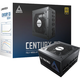  Блок питания Montech Century G5 850W / ATX 3.0, APFC, 80 Plus Gold, Full Bridge LLC, DC-DC, Japan caps, 120mm fan, full modular 