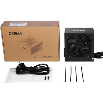  Блок питания Digma DPSU-850W-BR 80+ bronze ATX 850W (20+4pin) APFC 120mm fan 6xSATA RTL 