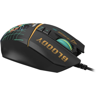  Мышь A4Tech Bloody W63 Max Renegade черный/рисунок 
