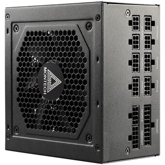  Блок питания Montech Century 850W / ATX 2.43, APFC, 80 Plus Gold, Full Bridge LLC, DC-DC, Japan caps, 120mm fan, full modular 
