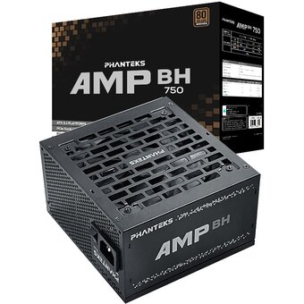  Блок питания PHANTEKS AMP BH 750W (PH-P750B_BK01) (80 Plus Bronze, ATX 3.1, APFC, 120mm Fan, Black) 
